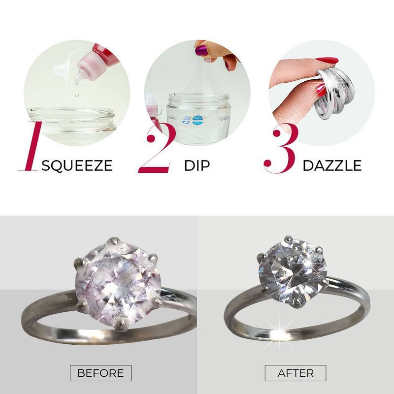 slide 5 of 6, Connoisseurs Advanced Jewelry Cleaner Dazzle Drops: Liquid for Silver, Gold & Platinum Surfaces, 1 ct