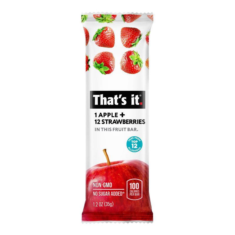 slide 2 of 4, That's It. Apple And Strawberry Nutrition Bar - 6oz - 5ct, 5 ct; 6 oz