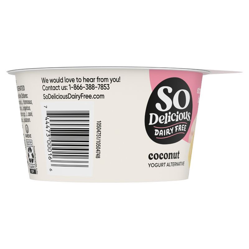 slide 11 of 11, So Delicious Dairy Free Strawberry Banana Coconut Milk Yogurt - 5.3oz Cup, 5.3 oz