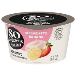 So Delicious Dairy Free Strawberry Banana Coconut Milk Yogurt - 5.3oz Cup