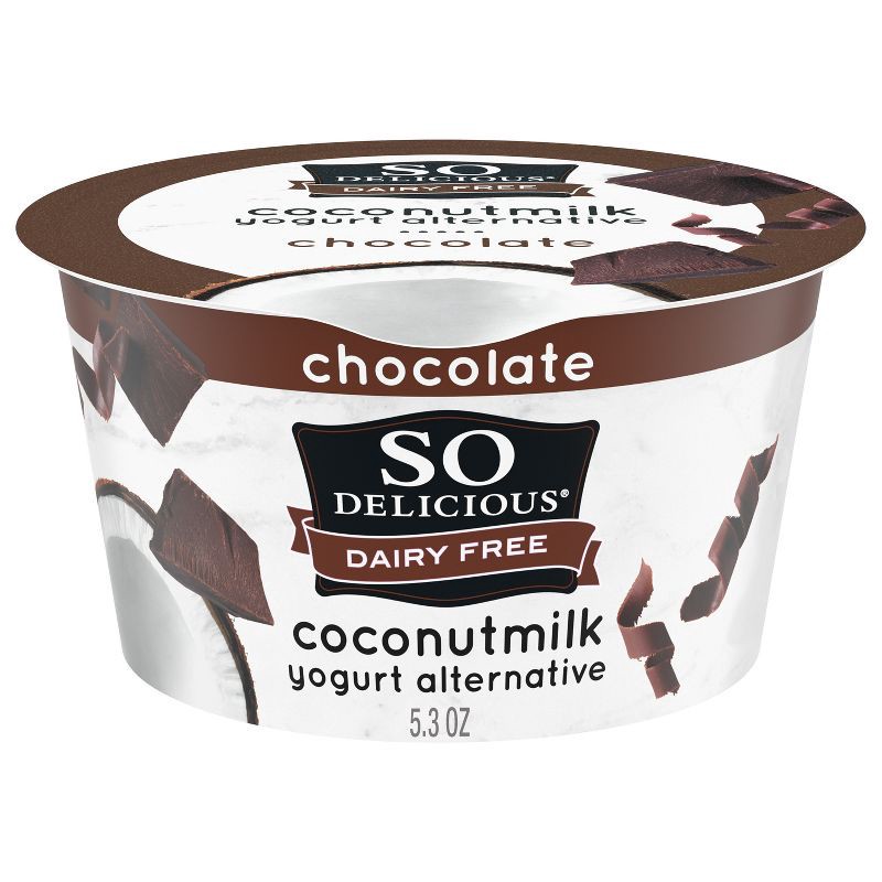 slide 1 of 7, So Delicious Dairy Free Chocolate Coconut Milk Yogurt - 5.3oz Cup, 5.3 oz