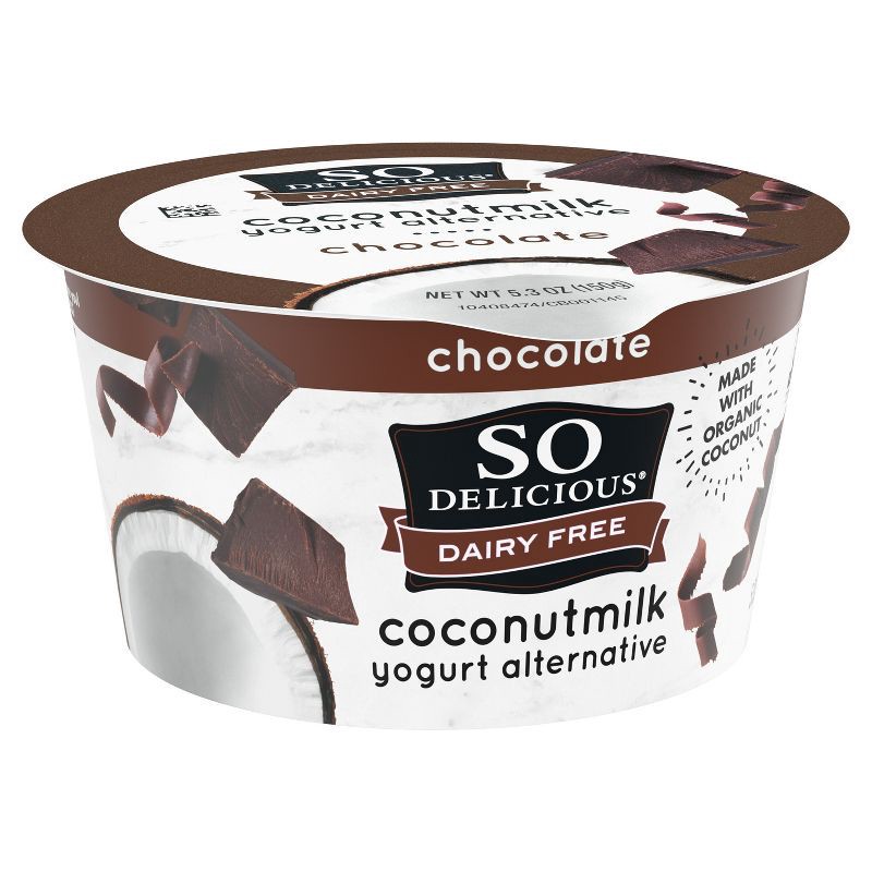 slide 4 of 7, So Delicious Dairy Free Chocolate Coconut Milk Yogurt - 5.3oz Cup, 5.3 oz