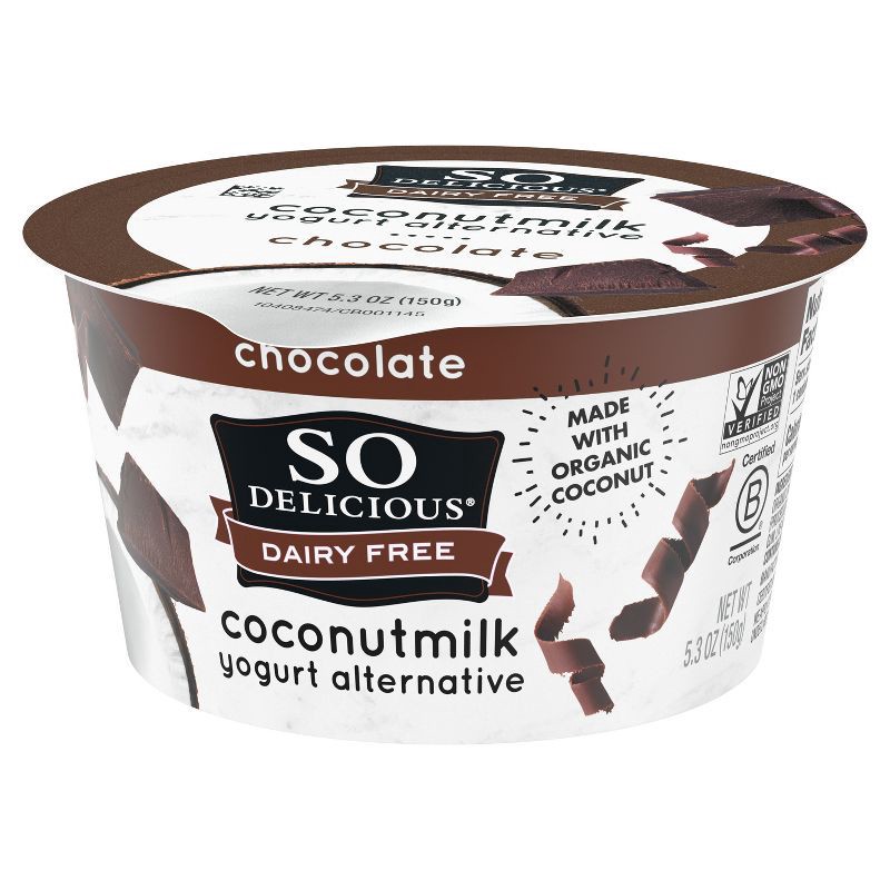 slide 7 of 7, So Delicious Dairy Free Chocolate Coconut Milk Yogurt - 5.3oz Cup, 5.3 oz