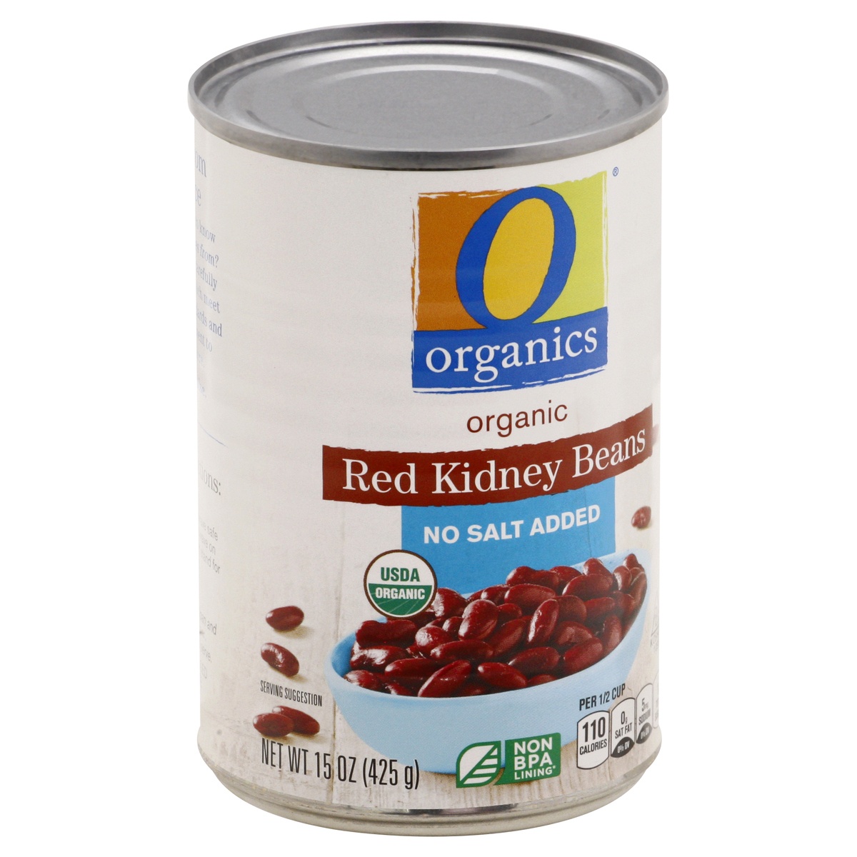 slide 9 of 9, O Organics O Orgnc Beans Red Kidney No Salt Added, 15 oz