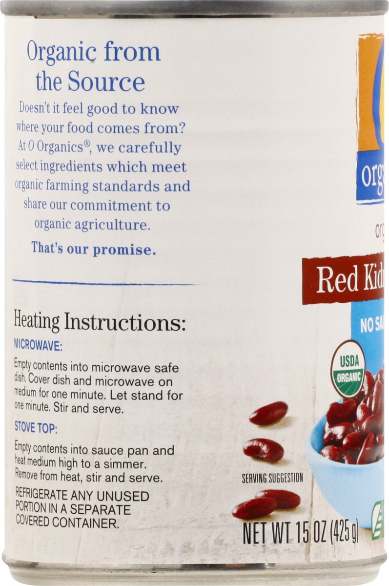 slide 6 of 9, O Organics O Orgnc Beans Red Kidney No Salt Added, 15 oz