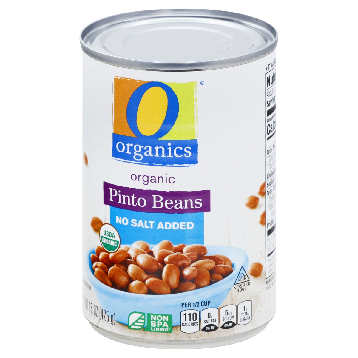 slide 7 of 9, O Organics O Orgnc Beans Pinto No Salt Added, 1 ct