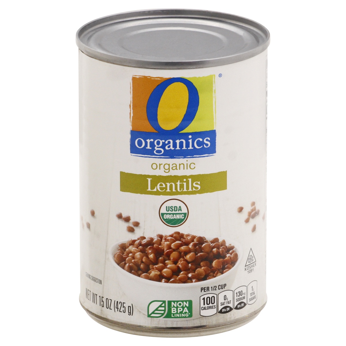 slide 1 of 1, O Orgnc Lentils, 15 oz