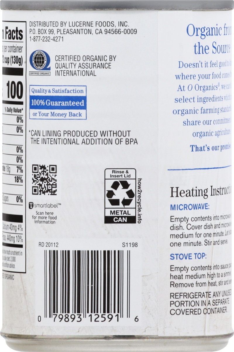 slide 5 of 9, O Organics O Orgnc Beans Black No Salt Added, 15 oz