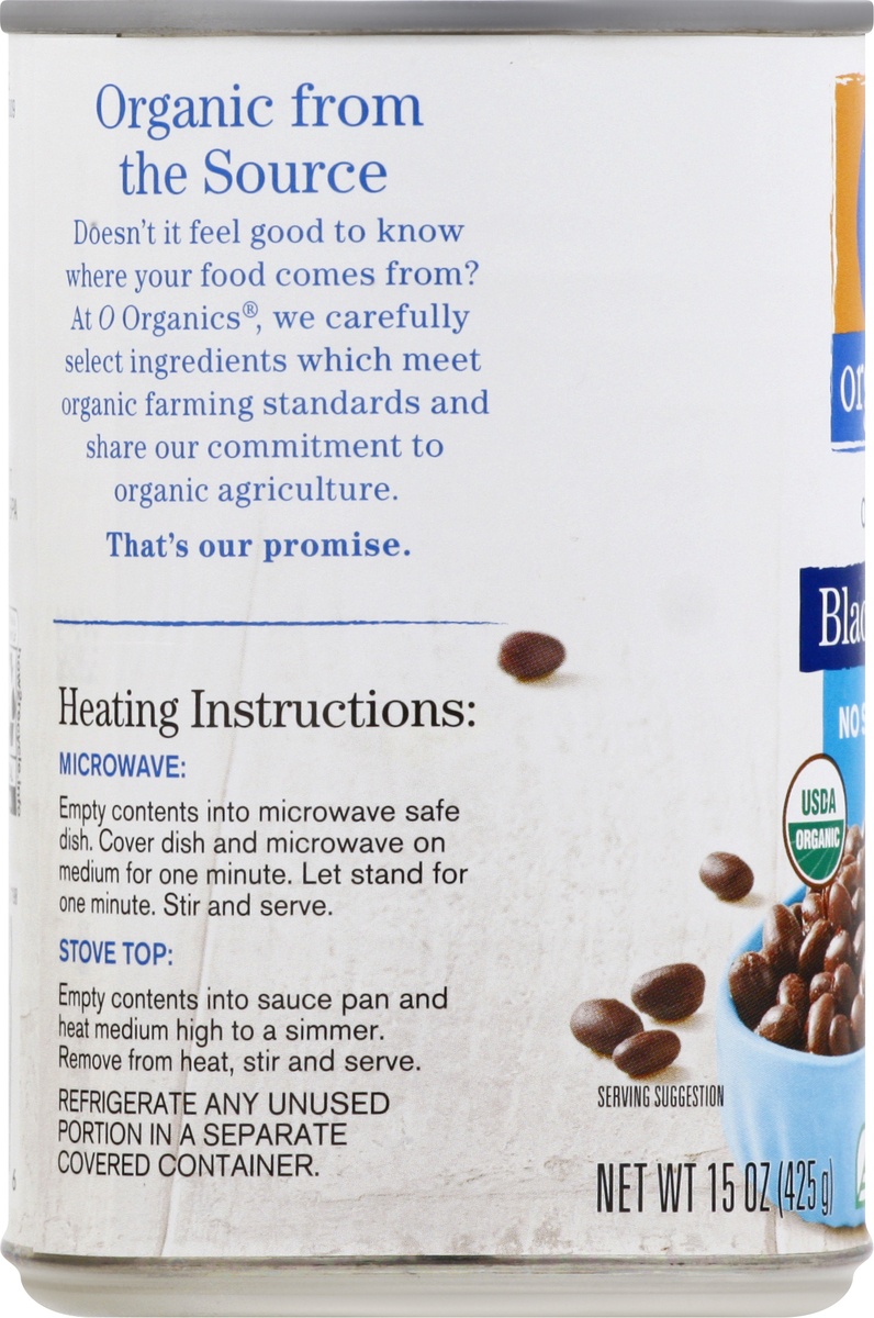 slide 3 of 9, O Organics O Orgnc Beans Black No Salt Added, 15 oz
