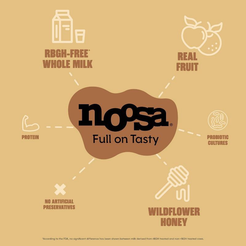 slide 4 of 6, Noosa Vanilla Australian Style yogurt - 4oz, 4 oz