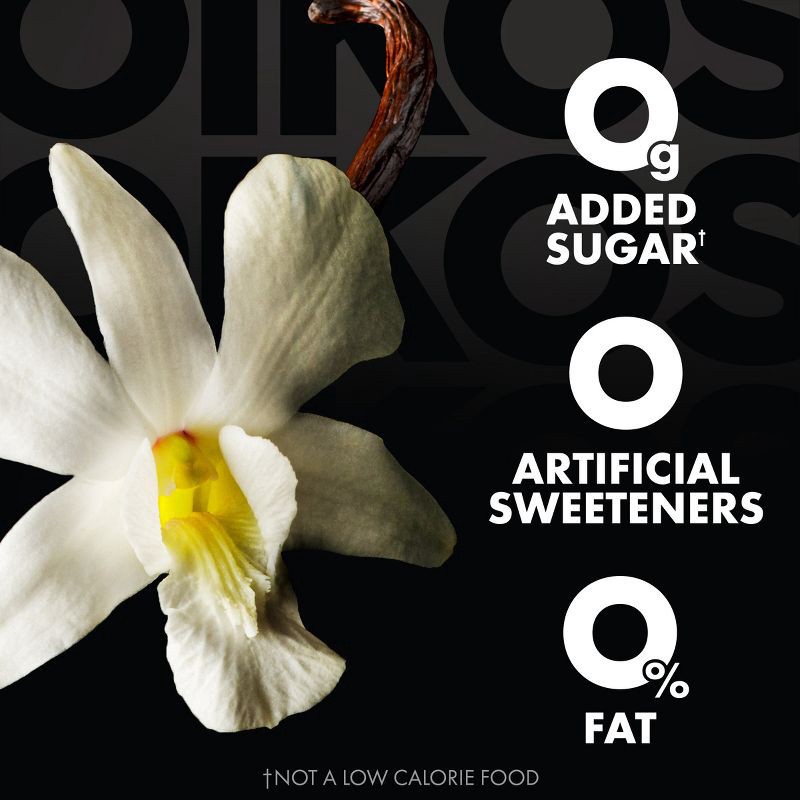 slide 2 of 13, Oikos Triple Zero Vanilla Greek Yogurt - 15g Protein 4ct/5.3oz Cups, 15 gram, 4 ct, 5.3 oz