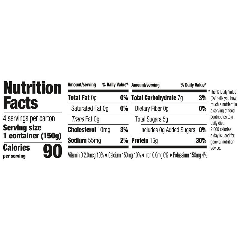 slide 9 of 13, Oikos Triple Zero Strawberry Greek Yogurt - 15g Protein 4ct/5.3oz Cups, 15 gram, 4 ct, 5.3 oz