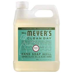 Mrs. Meyer's Clean Day Basil Scented Liquid Hand Soap Refill - 33 fl oz