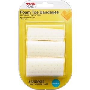slide 1 of 1, CVS Health Foam Toe Bandages, 3 ct