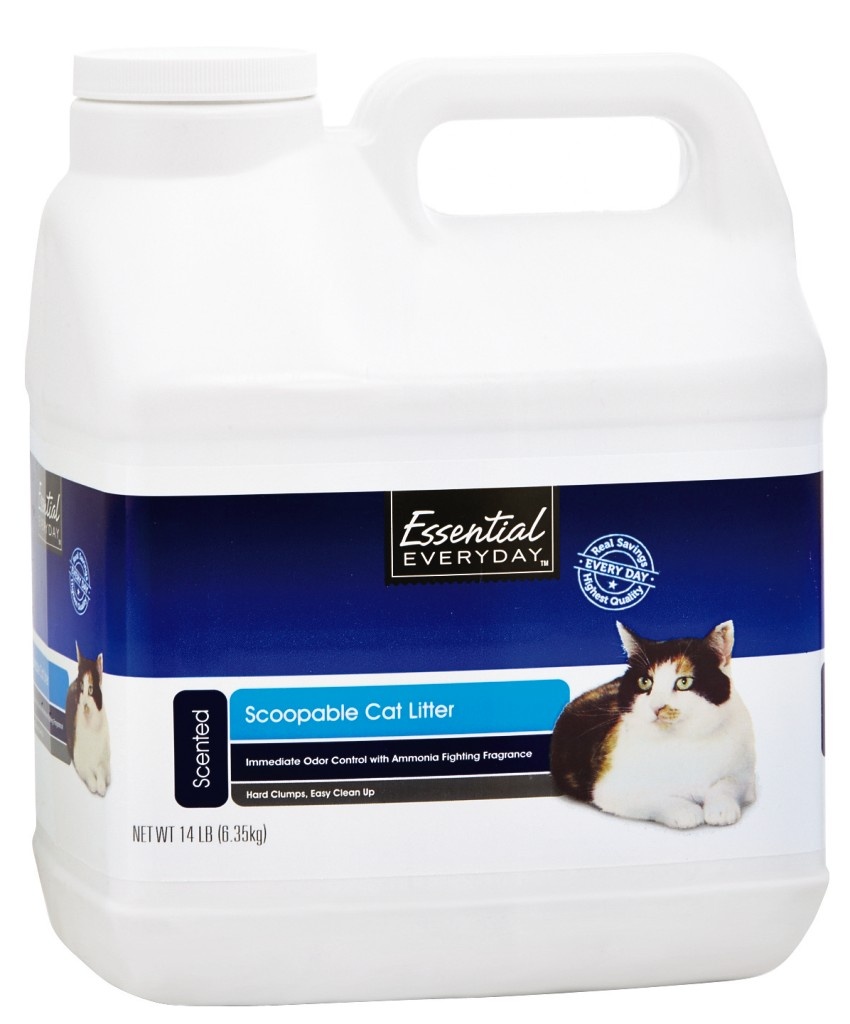 slide 1 of 1, Essential Everyday Cat Litter Scented Scoop, 14 lb