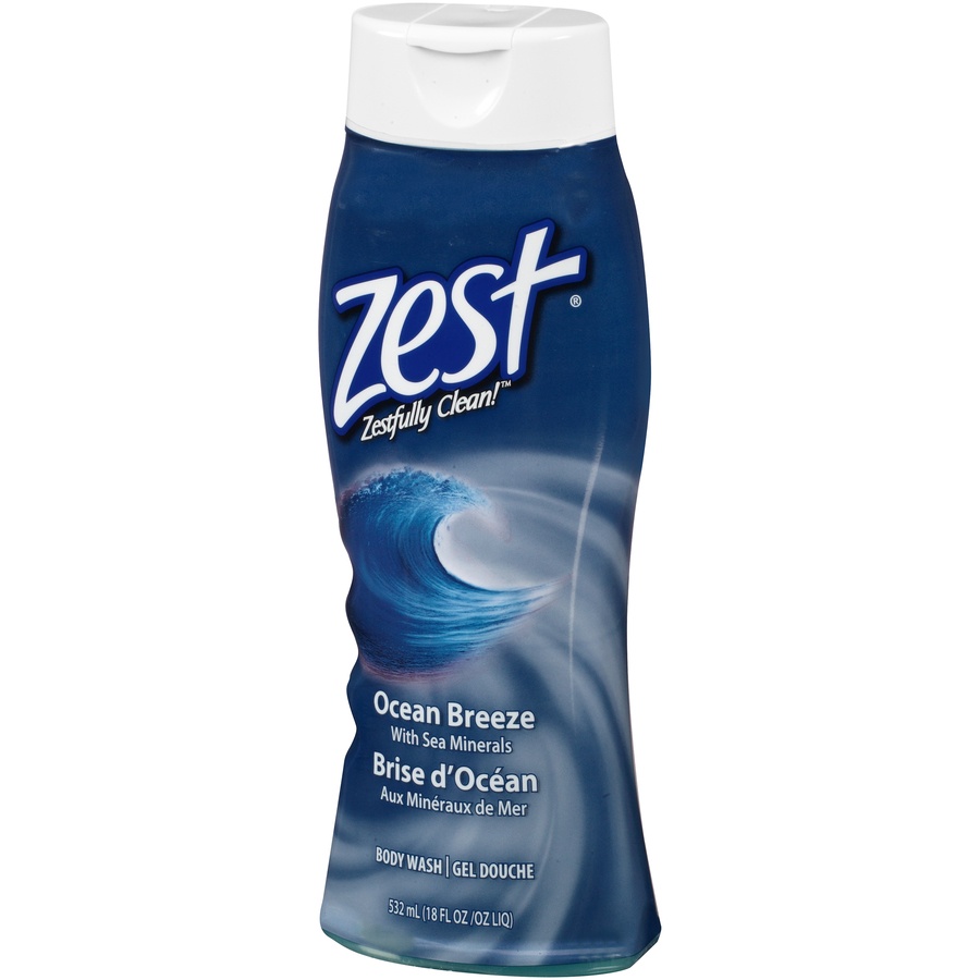 slide 3 of 7, Zest Ocean Breeze Body Wash, 18 fl oz