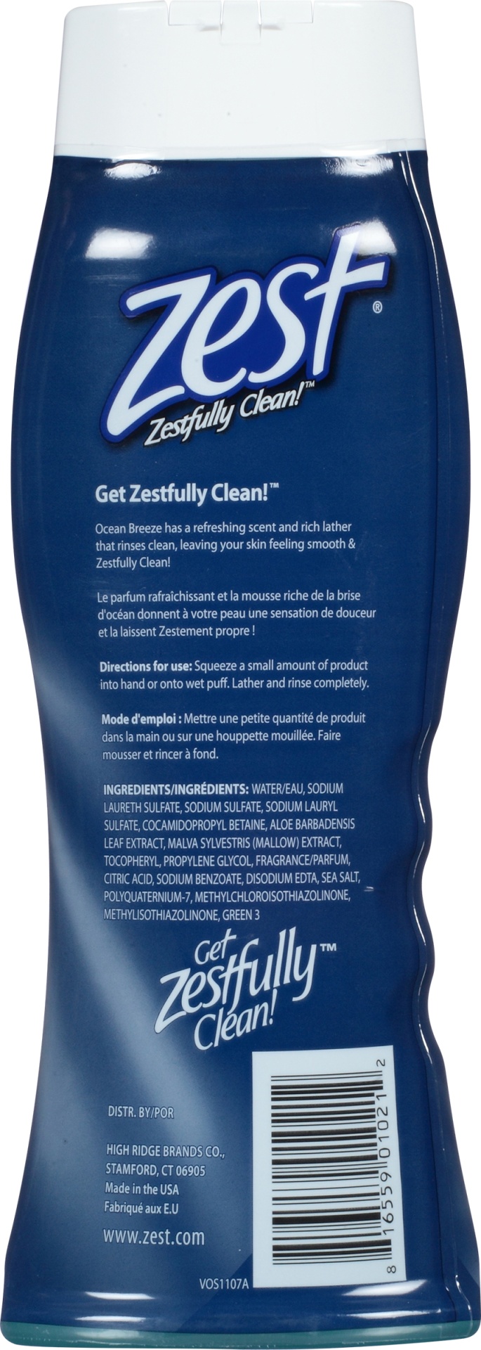 slide 6 of 7, Zest Ocean Breeze Body Wash, 18 fl oz