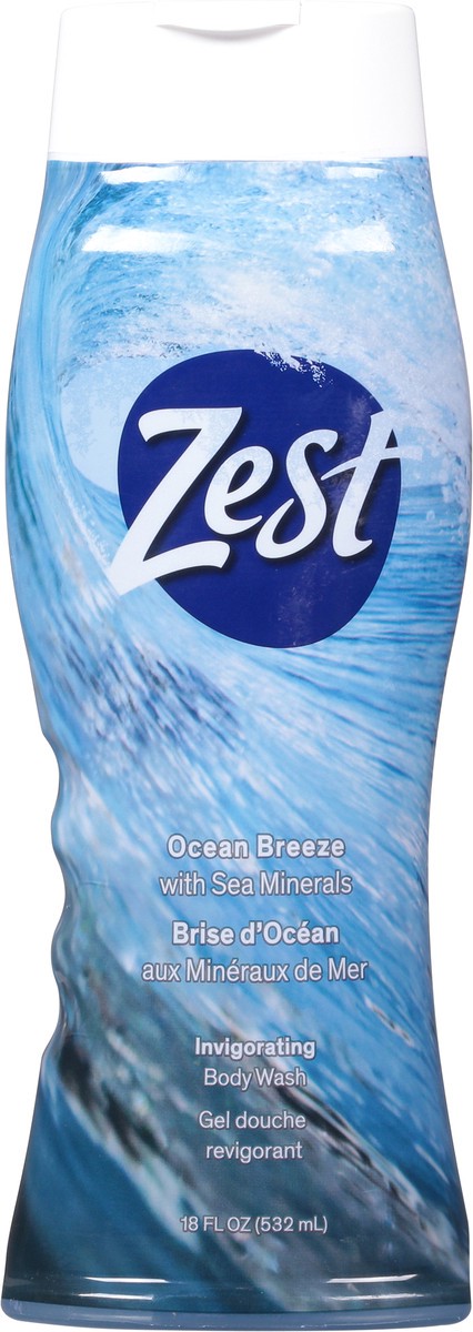 slide 5 of 9, Zest Refreshing Ocean Breeze with Sea Minerals Body Wash 18 fl oz, 18 fl oz