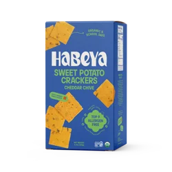 Habeya Cheddar Chive Sweet Potato Crackers