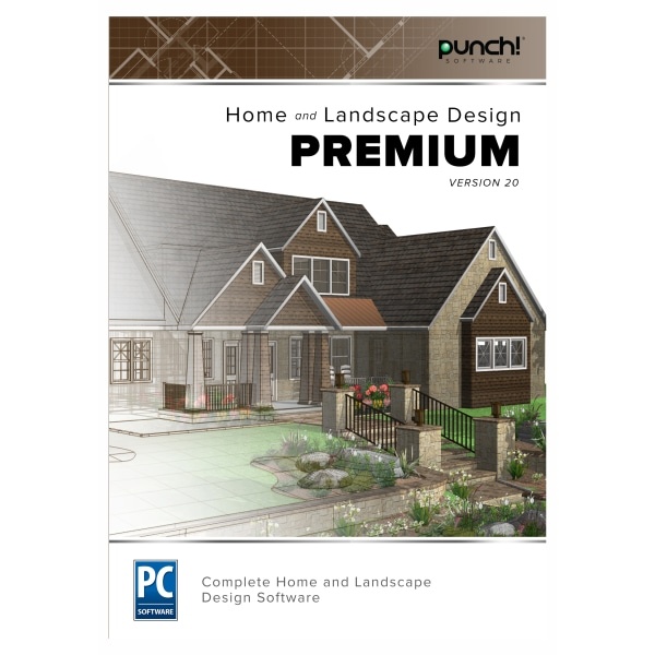 slide 1 of 1, Punch! Home & Landscape Design Premium V20, Traditional Disc, 1 ct