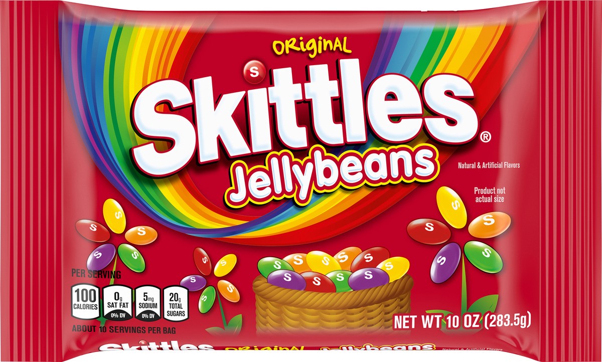 slide 1 of 8, SKITTLES Original Jelly Beans Easter Candy, 10 oz Bag, 10 oz