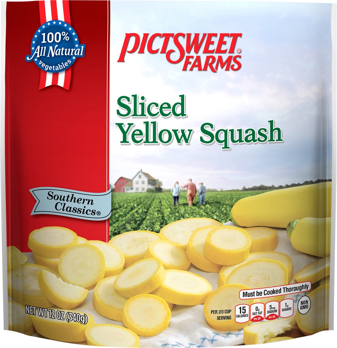 slide 6 of 7, Pictsweet Sliced Squash, 12 oz