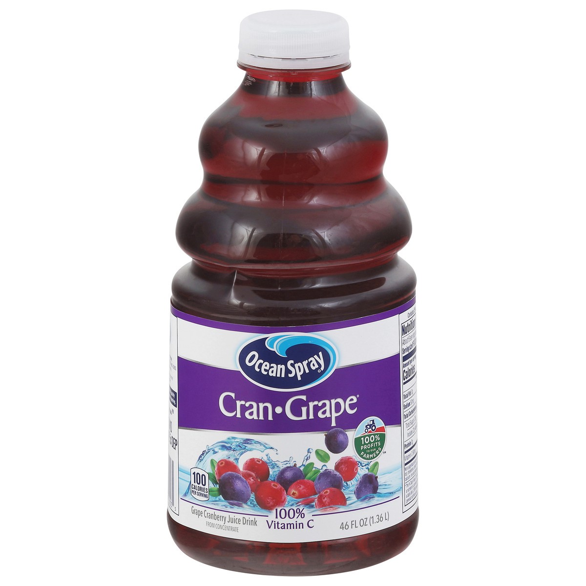 slide 1 of 5, Ocean Spray Grape Cranberry Juice Drink 46 fl oz, 46 fl oz