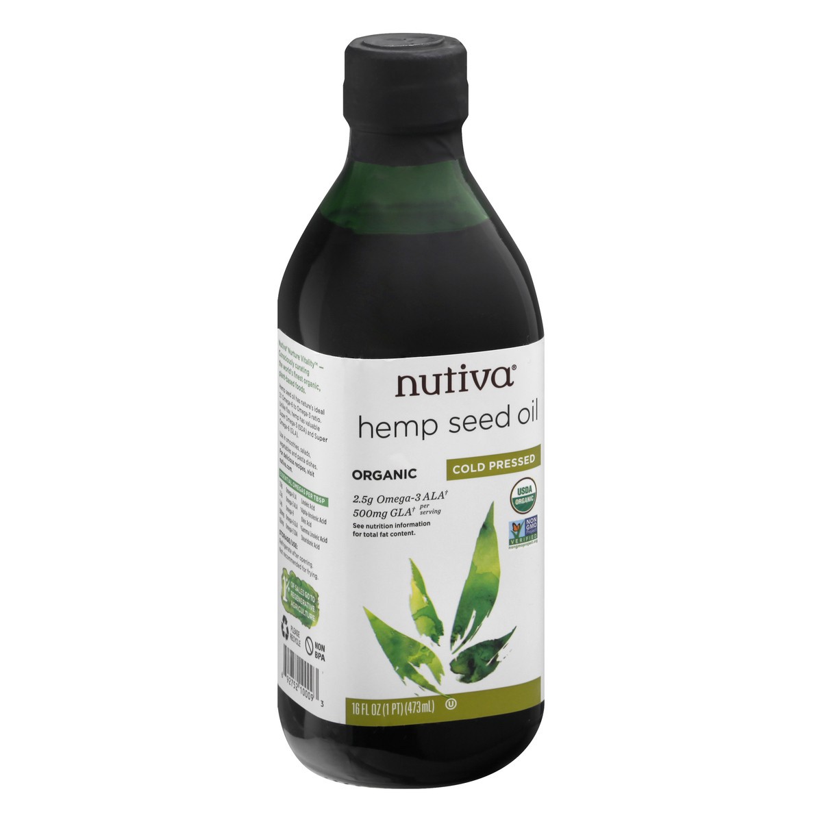 slide 2 of 9, Nutiva Hempseed Oil, 16 fl oz