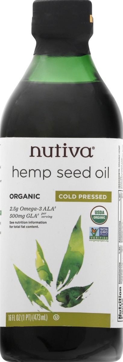slide 1 of 9, Nutiva Hempseed Oil - 16 oz, 16 oz