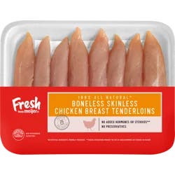 Fresh From Meijer Boneless Skinless Chicken Breast Tenderloins 100% All Natural