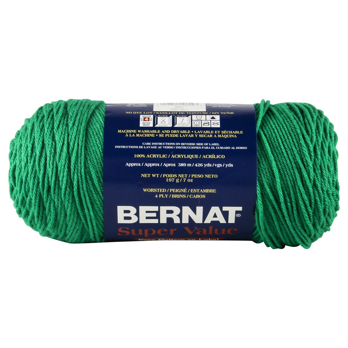 slide 4 of 4, Bernat Super Value Yarn - Kelly Green, 1 ct