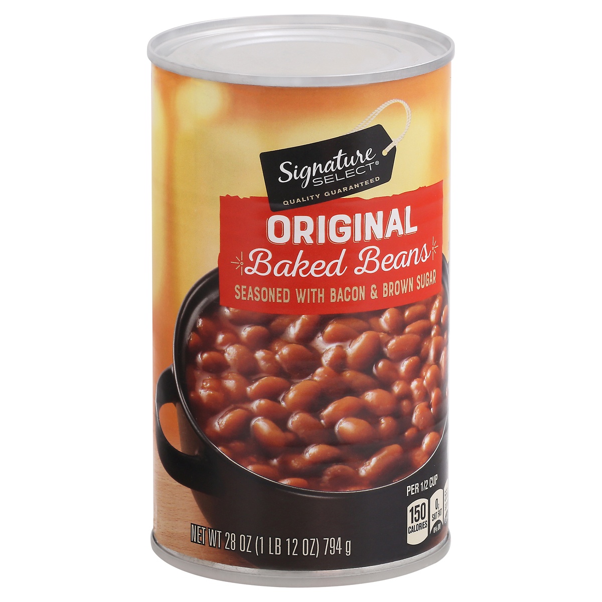 slide 2 of 9, Signature Select S Sel Baked Beans Original, 28 oz