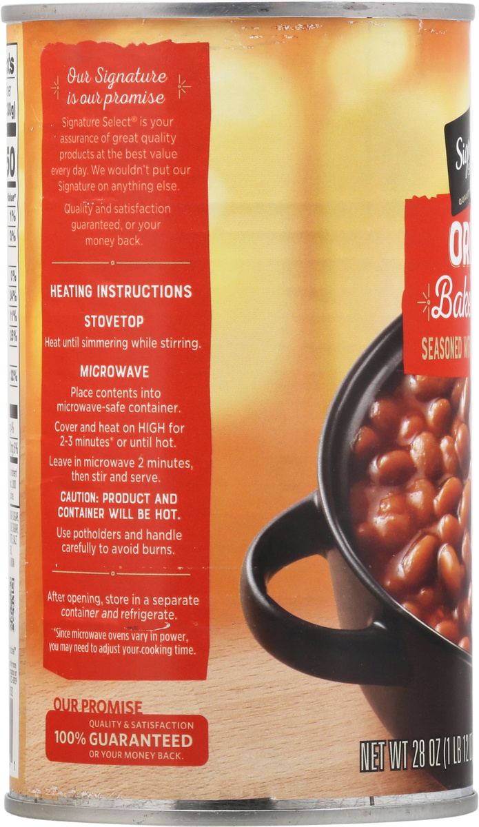 slide 4 of 9, Signature Select S Sel Baked Beans Original, 28 oz