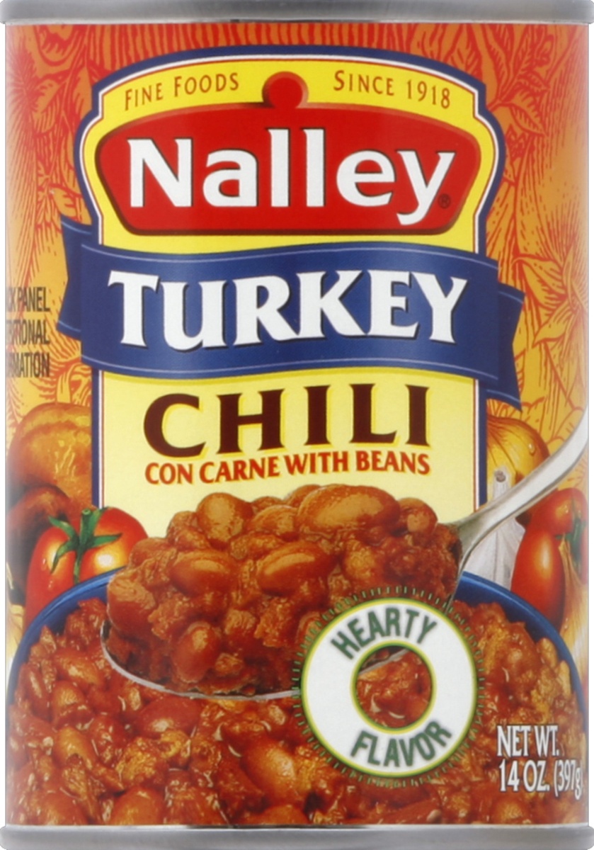 slide 2 of 2, Nalley Turkey Chili With Beans, 14 oz., 