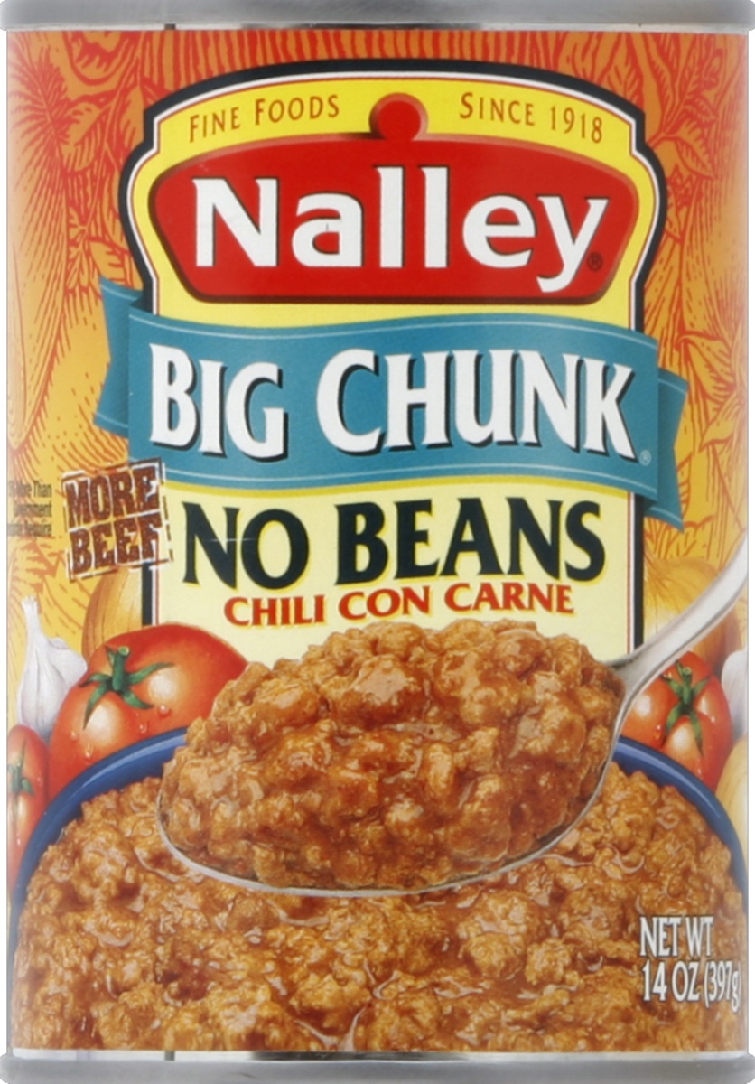 slide 2 of 2, Nalley Big Chunk Chili Con Carne No Beans, 14 oz., 14 oz