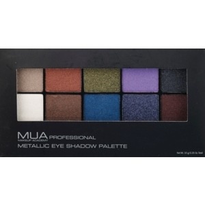 slide 1 of 1, MUA Eye Shadow Palette, Metallic, 0.35 oz