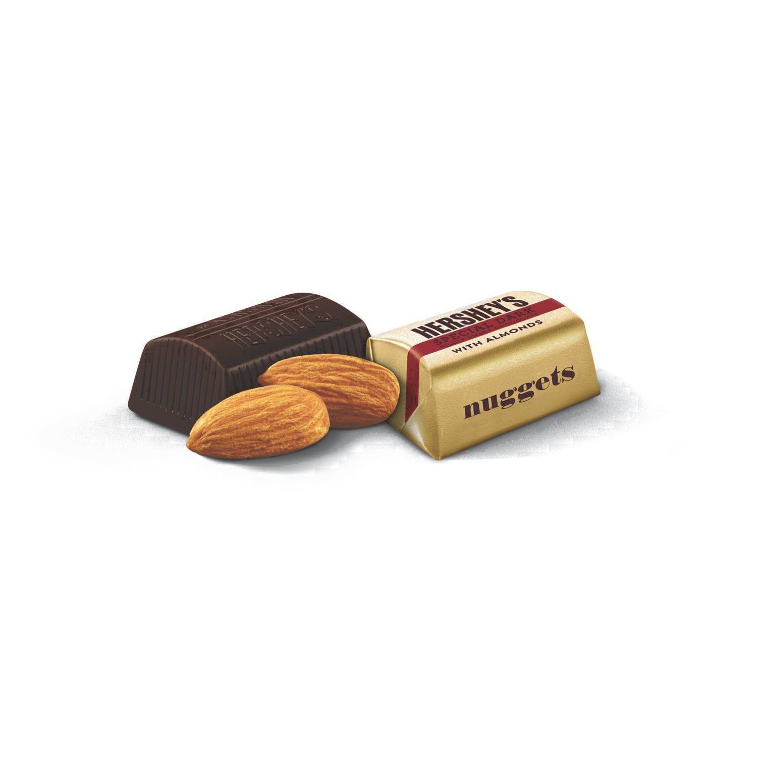 slide 7 of 76, Hershey's NUGGETS SPECIAL DARK Chocolate with Almonds Candy Share Pack, 10.1 oz, 10.1 oz