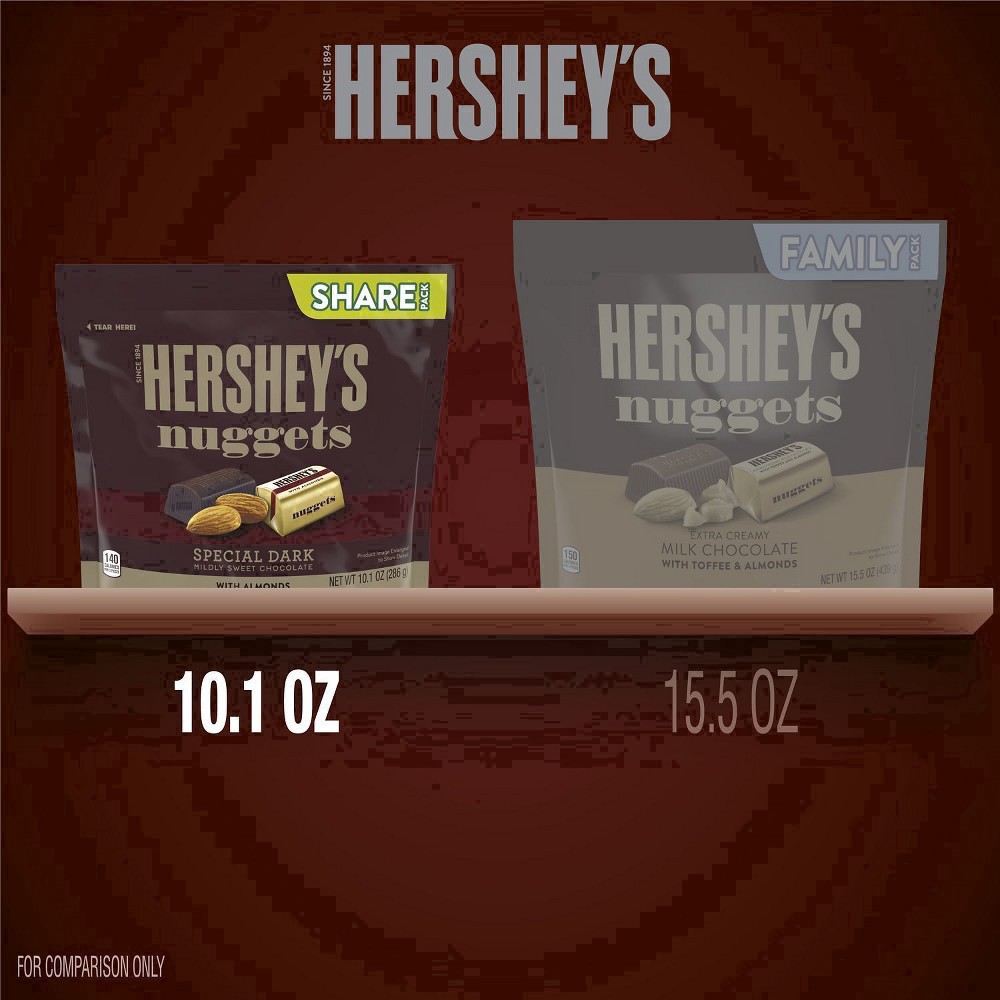 slide 2 of 76, Hershey's NUGGETS SPECIAL DARK Chocolate with Almonds Candy Share Pack, 10.1 oz, 10.1 oz