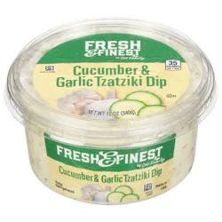 Fresh & Finest by Our Family Cucumber & Garlic Tzatziki Dip 12 oz
