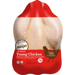 100% All Natural Bone-In Whole Chicken