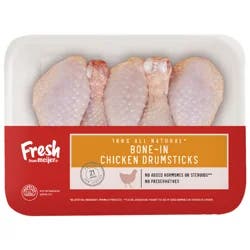 FRESH FROM MEIJER Meijer Bone-In Chicken Drumsticks 100% All Natural, Small Pack