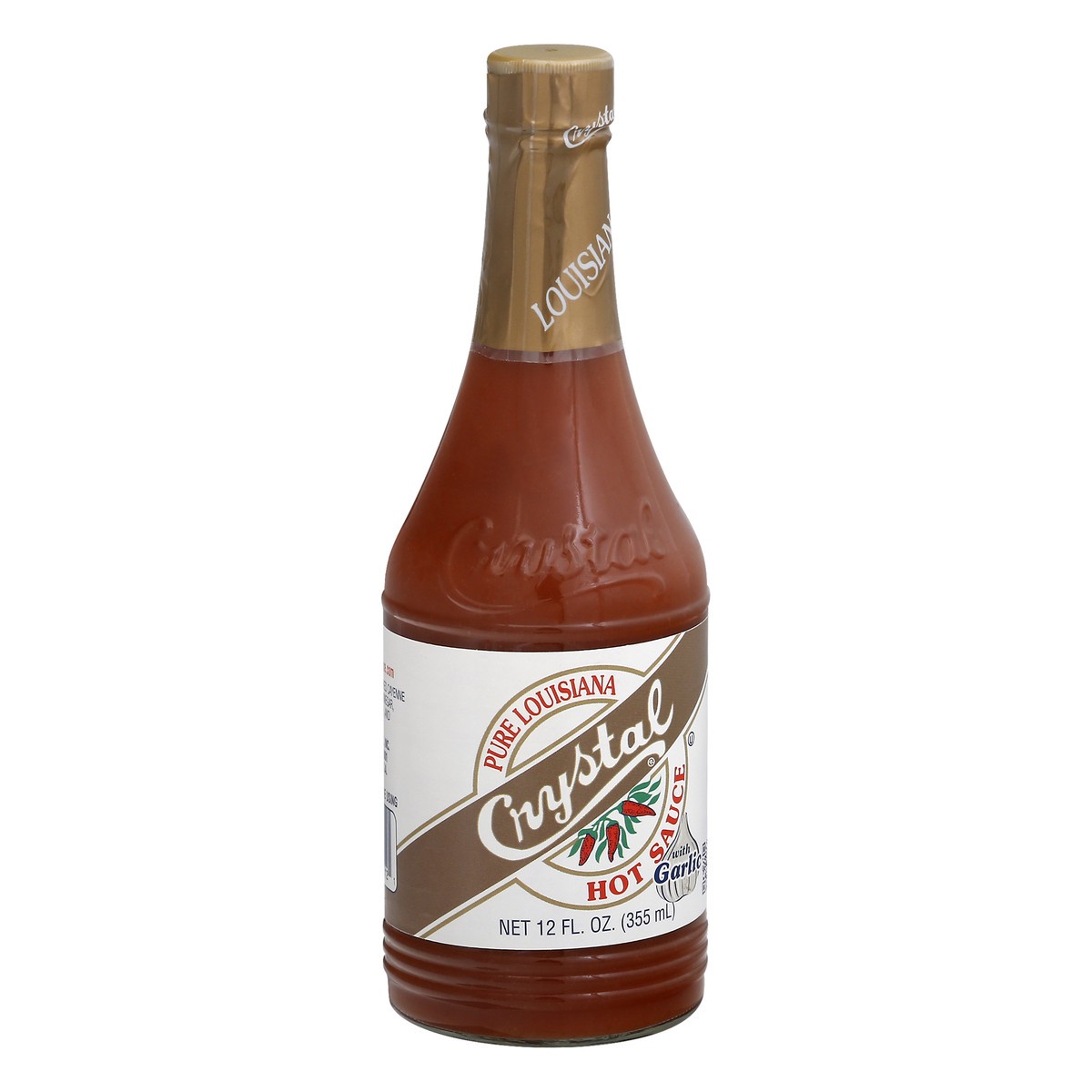 slide 5 of 12, Crystal Garlic Louisiana Hot Sauce, 12 fl oz