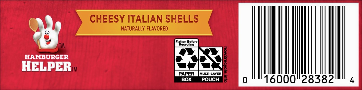slide 4 of 9, Hambuger Helper Cheesy Italian Shells, 6.1 oz