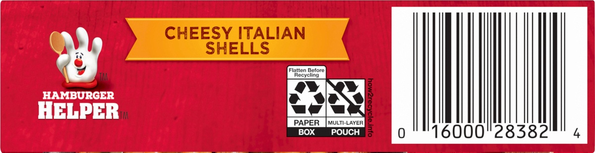 slide 8 of 11, Hamburger Helper, Cheesy Italian Shells,box, 6.1 oz