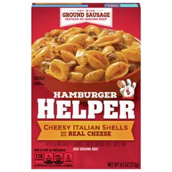 Hamburger Helper, Cheesy Italian Shells, 6.1 oz box