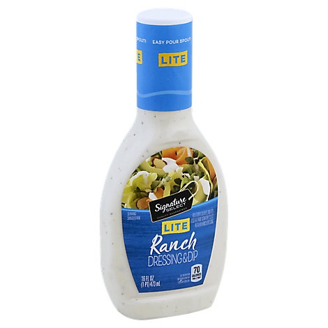 slide 1 of 1, Signature Select Dressing & Dip Lite Ranch, 16 fl oz