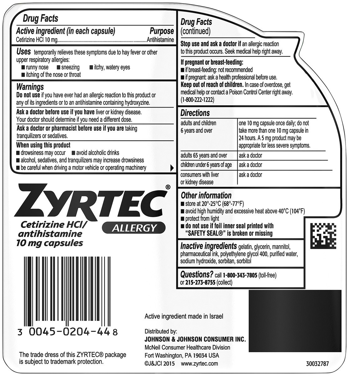 slide 4 of 7, Zyrtec 24 Hour Allergy Relief Liquid Gels, Antihistamine Capsules with Cetirizine Hydrochloride Allergy Medicine for All-Day Relief from Runny Nose, Sneezing, Itchy Eyes & More, 40 ct, 40 ct