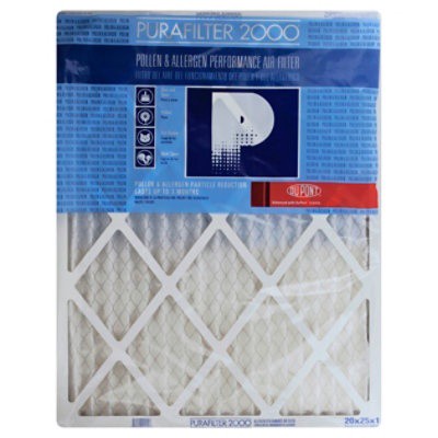 slide 1 of 4, Purafilter Core Mark Pleated Air Filter 20X25X1 In, 1 ct