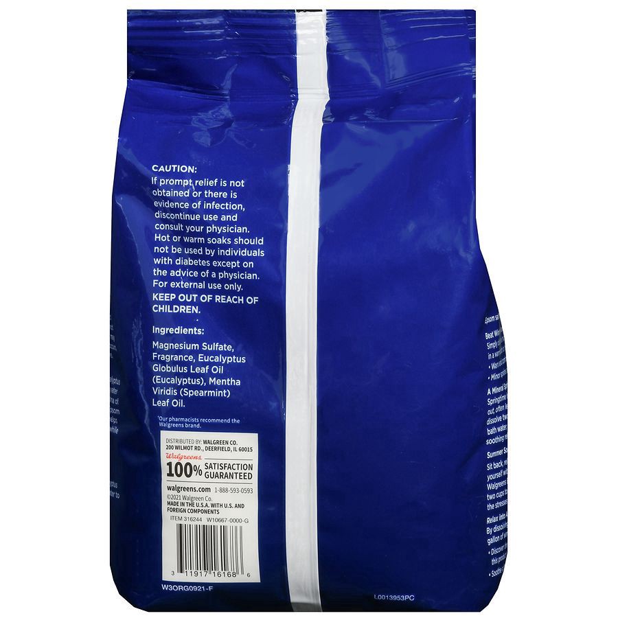 slide 4 of 5, Walgreens Eucalyptus Epsom Salt, 3 lb