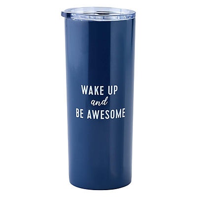 slide 1 of 1, All About U Stainless Steel Vac Coffee Tumbler Navy, 1 ct